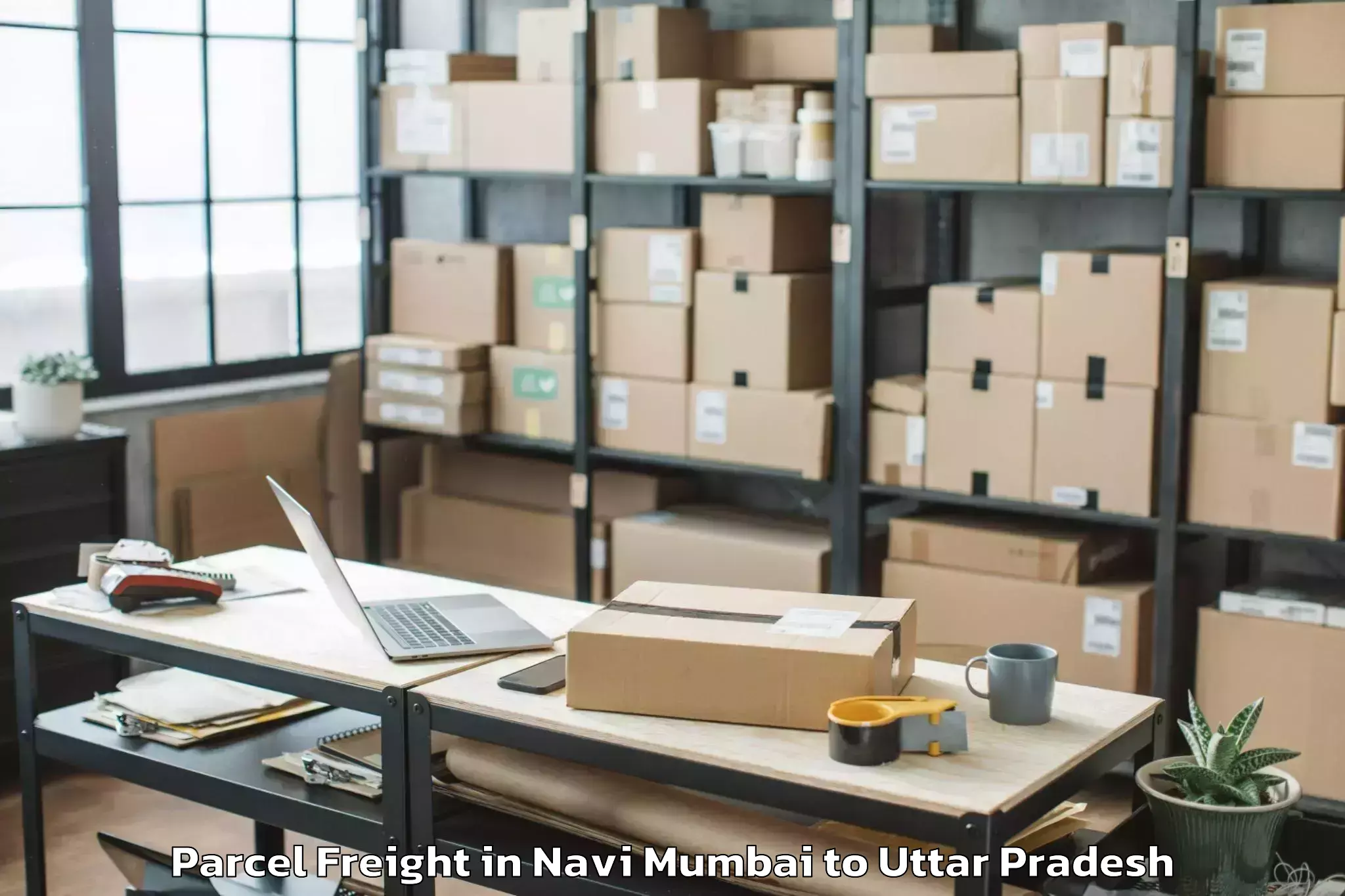 Book Your Navi Mumbai to Sampurnanand Sanskrit Vishvavi Parcel Freight Today